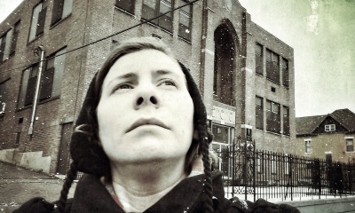 A snowy day, trying to look pensive outside of my old Elementary school. St. John's Cathedral which is now Ascension School.